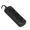 Przedłużacz Activejet (3 x UTE; 10 A; 1,5m; kolor czarny)