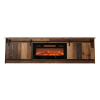 Szafka RTV GRANERO+kominek 200x56,7x35 old wood