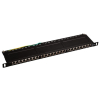Patch panel A-LAN PK028 (0.5U; 19"; kat. 6; STP; 24xRJ-45)