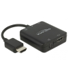 DeLOCK 63276 adapter kablowy HDMI Typu A (Standard) Czarny