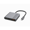 GEMBIRD MULTI ADAPTER (PORT USB + HDMI + WIDEO USB-C) GWIEZDNA SZAROŚĆ