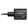 UNITEK ŁADOW. SIECIOWA 2X GAN 45W, 2XUSB-C PD 3.0, QC, CZARNA