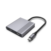GEMBIRD ADAPTER USB TYPE-C 3W1 (PORT USB + HDMI + PD) GWIEZDNA SZAROŚĆ