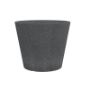 FLOWERPOT PLASTIC 238/49 STONY BLACK D49