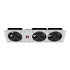 LANBERG PANEL WENTYLACYJNY PIONOWY 3U 19" DO SZAF RACK TRZY WENTYLATORY 230V SZARY