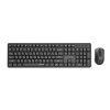 GEMBIRD BEZPRZEWODOWY ZESTAW KLAWIATURY +MYSZ SILENT KEY PRO BUSINESS, CZARNY, UKŁAD RU