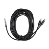 Kabel audio 3,5 mm męski na 2RCA męski 5m czarny