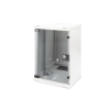 Szafa sieciowa wisząca 10" 9U rack 312x300, drzwi szyba, szary, niedzielona, złożona, 30kg