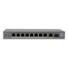 LevelOne PoE+Switch 8xGE PoE/1xGE/1xSFP 120W unmanag.Plastik