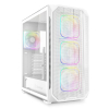 Sharkoon Case AK5M RGB ATX 1xMetal Biały