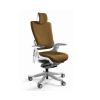 Fotel biurowy Wau 2 BL408 tkanina khaki/biały