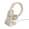Słuchawki nauszne bezprzewodowe Jabra Evolve2 65 UC Stereo Link380c, beige