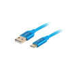 Kabel Lanberg Premium QC 3.0 CA-USBO-22CU-0005-BL (USB 2.0 typu A M - USB typu C M; 0,50m; kolor niebieski)
