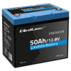 QOLTEC AKUMULATOR LIFEPO4 LITOWO-ŻELAZOWO-FOSFORANOWY | 12.8V | 50AH | 640WH | BMS
