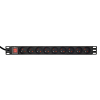 GEMBIRD LISTWA ZASILAJĄCA RACK (PDU) 9 GNIAZD FR, 1U, 16A, WTYK FR, 2M