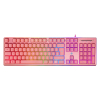 Deltaco Gaming Tastatur USB, RGB, pink, PK75