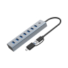 Conceptronic HUBBIES21G huby i koncentratory USB 3.2 Gen 1 (3.1 Gen 1) Type-A 5000 Mbit/s Szary