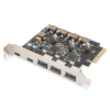 Digitus Karta PCIe 2 x USB-C i 3 x USB A