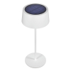 RealPower LED-Solar Tischlampe dimmbar  mit Akku,weiss