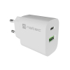 NATEC ŁADOWARKA SIECIOWA RIBERA 1X USB-A + 1X USB-