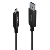 LINDY 10m USB 3.2 Gen 1 Typ A an C Hybridkabel