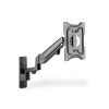 Uchwyt ścienny pojedynczy 1xLCD max 43" i 23kg z sprężyną gazową