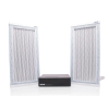 WAVES SYSTEM GŁOŚNIKI KIERUNKOWE ZE WZMACNIACZEM ZESTAW STEREO: 2X HSS3000EW + WZMACNIACZ + UCHWYTY DO GŁOŚNIKÓW