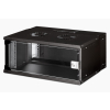 Szafa sieciowa wisząca 19" 4U, SOHO PRO 240 x 540 x 400 mm, drzwi szyba, czarny, niezłożona, 60kg