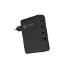 NATEC ŁADOWARKA SIECIOWA RIBERA GAN 3X USB-C 1X USB-A 100W CZARNA