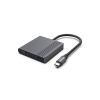 GEMBIRD ADAPTER USB-C DO HDMI + DP 4K 60HZ, CZARNY
