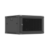 SZAFA INSTALACYJNA RACK WISZĄCA 19" 6U 600X600 CZARNA DRZWI PERFOROWANE LANBERG (FLAT PACK)
