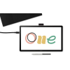 Tablet graficzny Wacom One 14 - ekranowy tablet graficzny z piórkiem Wacom One Standard Pen i kablem USB-C