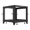 OPEN RACK 19" 9U 600X600-1100 REGULOWANY CZARNY LANBERG