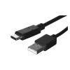 Kabel Lanberg QC 3.0 CA-USBO-20CU-0018-BK (USB 2.0 typu A - USB typu C ; 1,8m; kolor czarny)