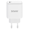 SAVIO ŁADOWARKA SIECIOWA LA-14 20W POWER DELIVERY 3.0, BIAŁA