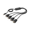 Adapter DIGITUS DA-70159 (USB M - 4x RS-232 M; 1,5m; kolor czarny)