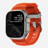 NOMAD Rocky Point Band - pasek do Apple Watch 46mm/49mm z FKM oraz tytanu (magma, natural hardware)