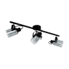 Lampa punktowa BERREGAS 3XE27 czarna/chrome