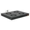 Equip 19" LĂĽfter fĂĽr ServerschrĂ¤nke/4xLĂĽfter     1U  RAL9005