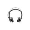 POLY Zestaw słuchawkowy Voyager Focus 2 z certyfikatem Microsoft Teams USB-C-C + przejściówka USB-C/A + podstawka ładująca