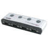 Lindy 42858 konwerter szeregowy/repeater/izolator USB 1.1 RS-232 Czarny, Srebrny