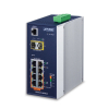 PLANET IGS-4215-4P4T2S łącza sieciowe Zarządzany L2/L4 Gigabit Ethernet (10/100/1000) Obsługa PoE Niebieski, Biały