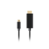 LANBERG KABEL USB-C(M)->HDMI(M) 3M 4K 60HZ CZARNY CA-CMHD-10CU-0030-BK