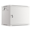 Szafa instalacyjna Rack wisząca 19" 9U 600x450 szara drzwi metalowe LANBERG (Flat Pack)