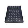 Extralink 1U 750mm Czarna | Półka | 19", 752 x 472mm, mocowana punktowo, do szaf o głębokości 1000mm