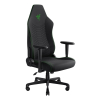 Razer Iskur V2 X Black Fabric Gaming Chair, Built-in Lumbar Arch, Widened Seat Base with Reduced Edges, Contoured High-Density Foam Cushions, Adjustab
