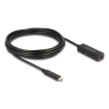 DeLOCK 80028 kabel USB USB 3.2 Gen 2 (3.1 Gen 2) 5 m USB C Czarny