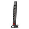 Listwa przeciwprzepięciowa Acar S6 USB A+C (szybka ładowarka) 1,5m ; czarny