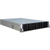 Inter-Tech IPC 2U-2412 Rack Czarny, Srebrny