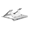 CONCEPTRONIC Notebook Halterung + 7-in-1 Docking      silber